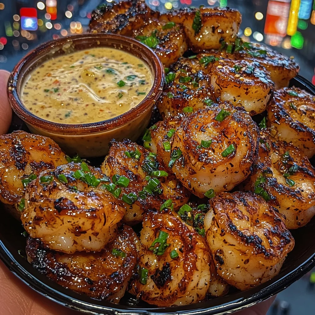 Garlic Soy Shrimp Bites with Tangy Citrus Dip
