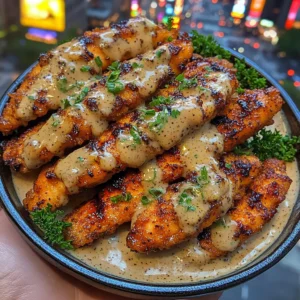 Golden Chicken Strips with Maple Dijon Whisper