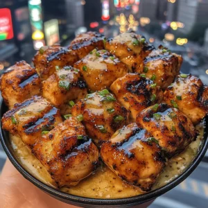 Grilled Teriyaki Chicken Bites with Pineapple Glaze