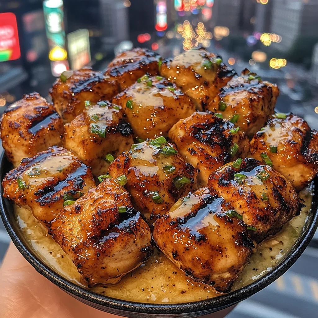 Grilled Teriyaki Chicken Bites with Pineapple Glaze