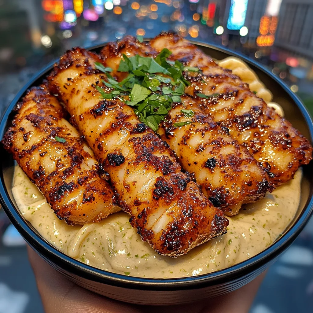 Honey Cod Strips and Pasta with Spicy Lime Mayo