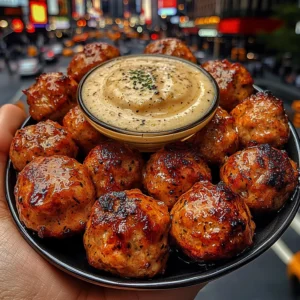 Honey Fish Meatballs with Zesty Lemon Pepper Dip