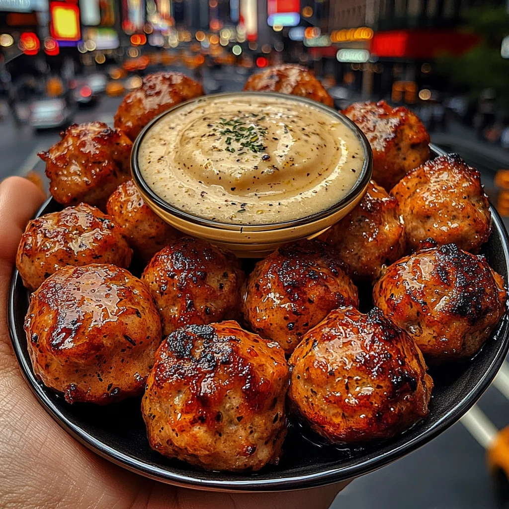 Honey Fish Meatballs with Zesty Lemon Pepper Dip