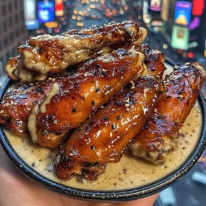 Honey Teriyaki Chicken Wings with Ginger Garlic Sauce