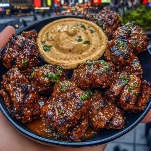 Korean BBQ Beef Bites with Sweet Soy Sesame Sauce