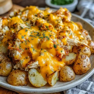 Slow Cooker Cheesy Ranch Chicken & Potatoes