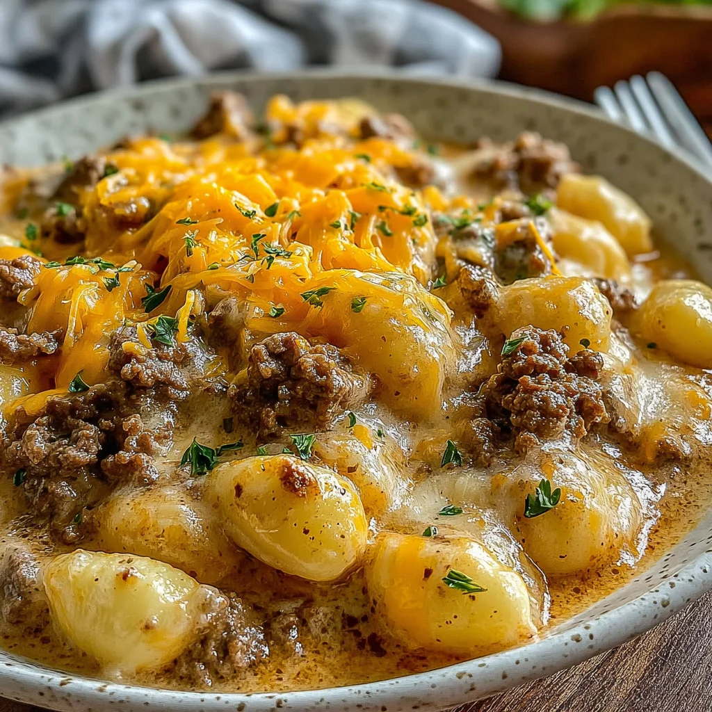 Slow Cooker Creamy Beef and Shells