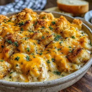 Slow Cooker Creamy Chicken and Stuffing