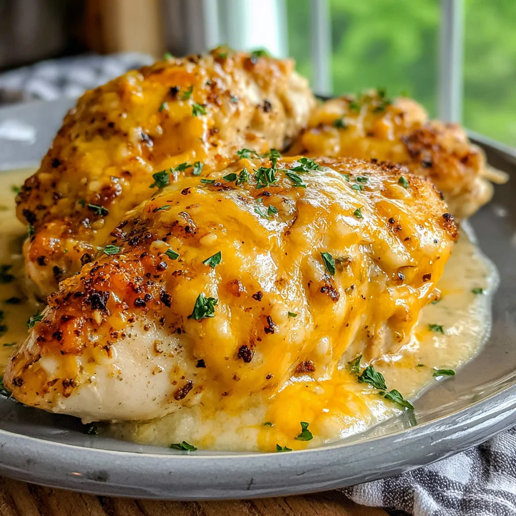 Slow Cooker Creamy Garlic Parmesan Chicken
