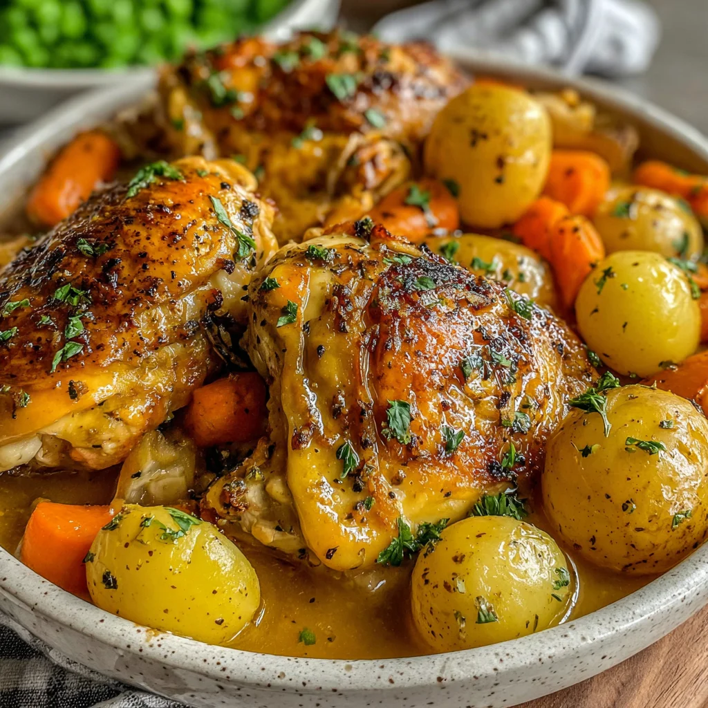 Slow Cooker Honey Garlic Chicken and Vegetables