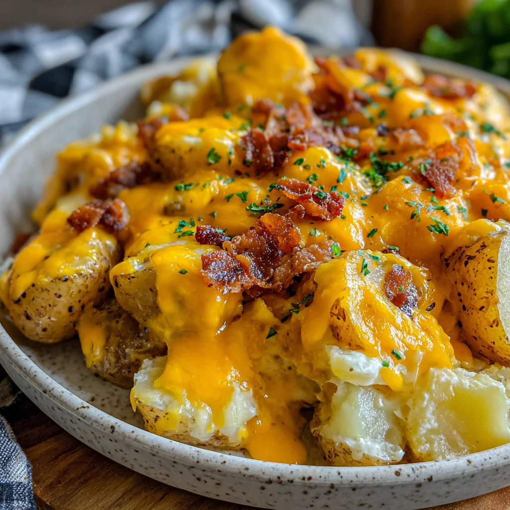 Slow Cooker Loaded Baked Potato Casserole