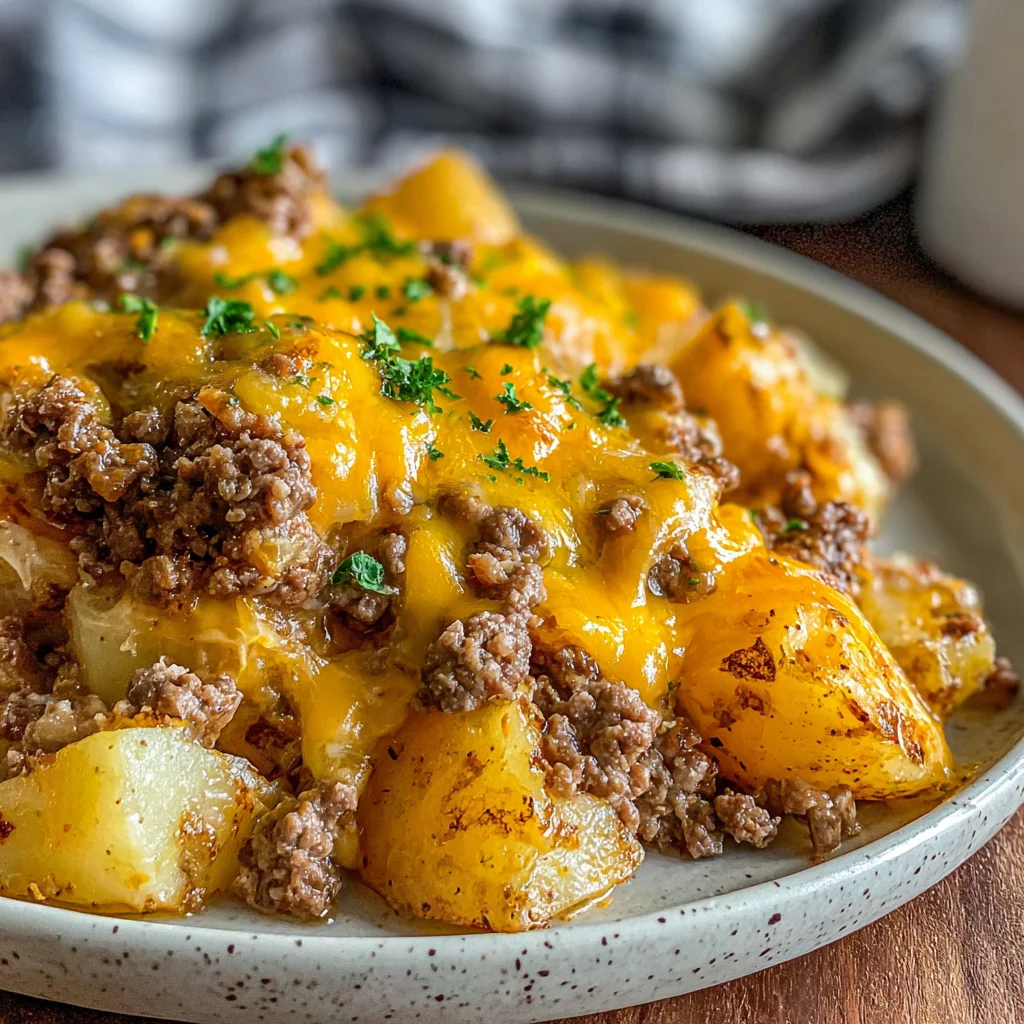 Slow Cooker Tex-Mex Beef and Potato Bake