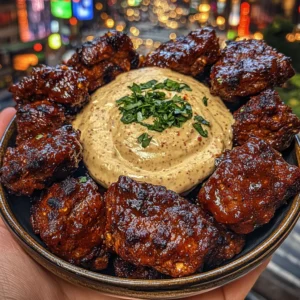 Sticky BBQ Beef Bites with Smoky Chipotle Dip