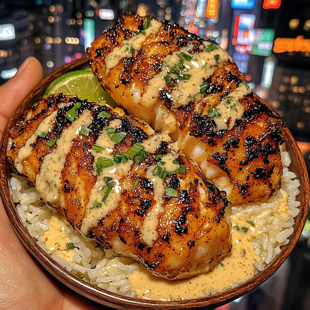 Sweet Chili Cod Bowls with Jasmine Rice and Lime Drizzle