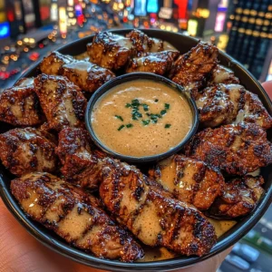 Sweet Soy Beef Tips with Ginger Dipping Sauce