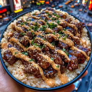 Sweet Teriyaki Beef Rice Bowls with Sesame Chili Glaze