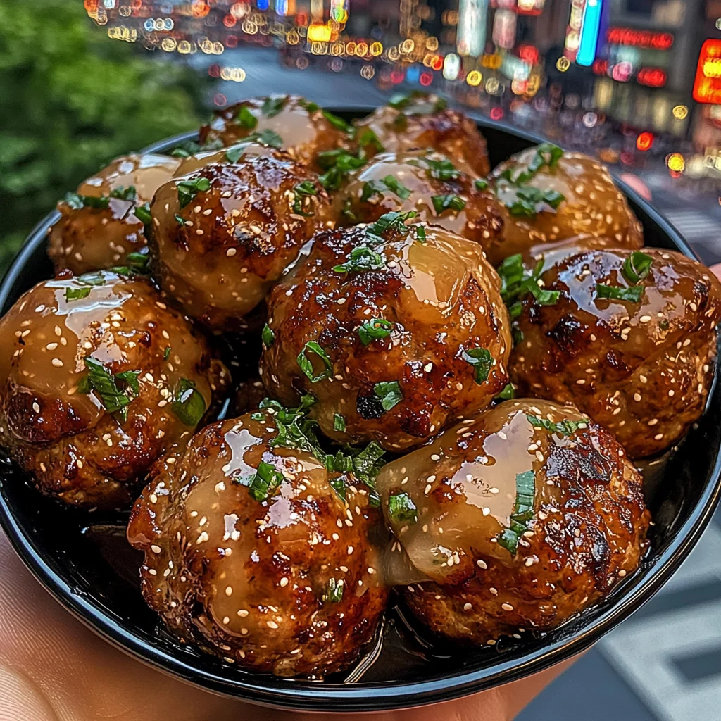 Teriyaki Meatballs with Pineapple Glaze