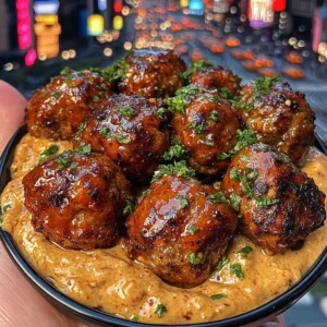 BBQ Beef Meatballs with Smoky Chipotle Dip