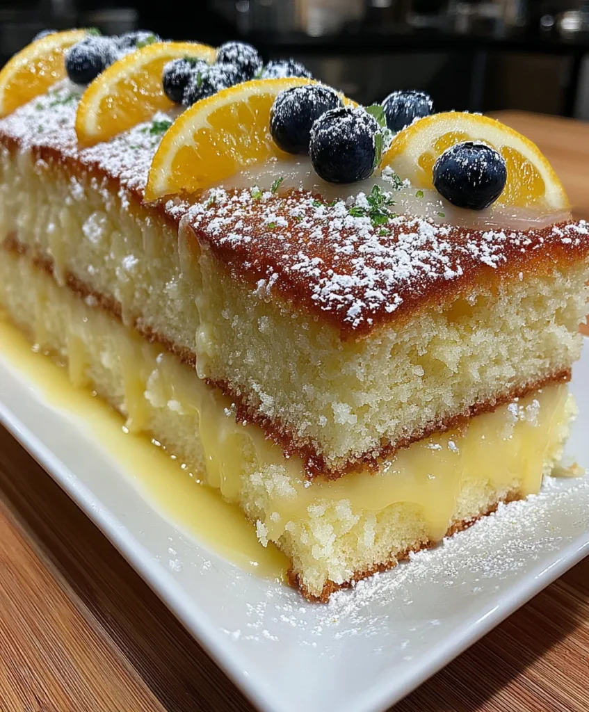 Blueberry Lemon Layer Cake