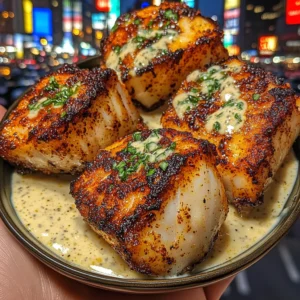 Cajun Cod Bites with Lemon Yogurt Sauce