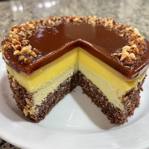 Chocolate Peanut Butter Mousse Cake