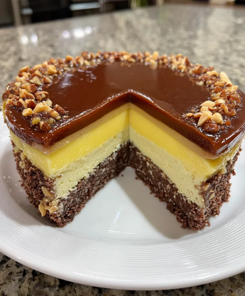 Chocolate Peanut Butter Mousse Cake