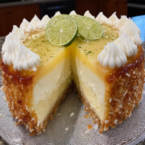 Coconut Lime Mousse Cake