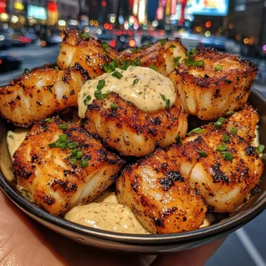 Crispy Cajun Cod Cubes with Garlic Mayo