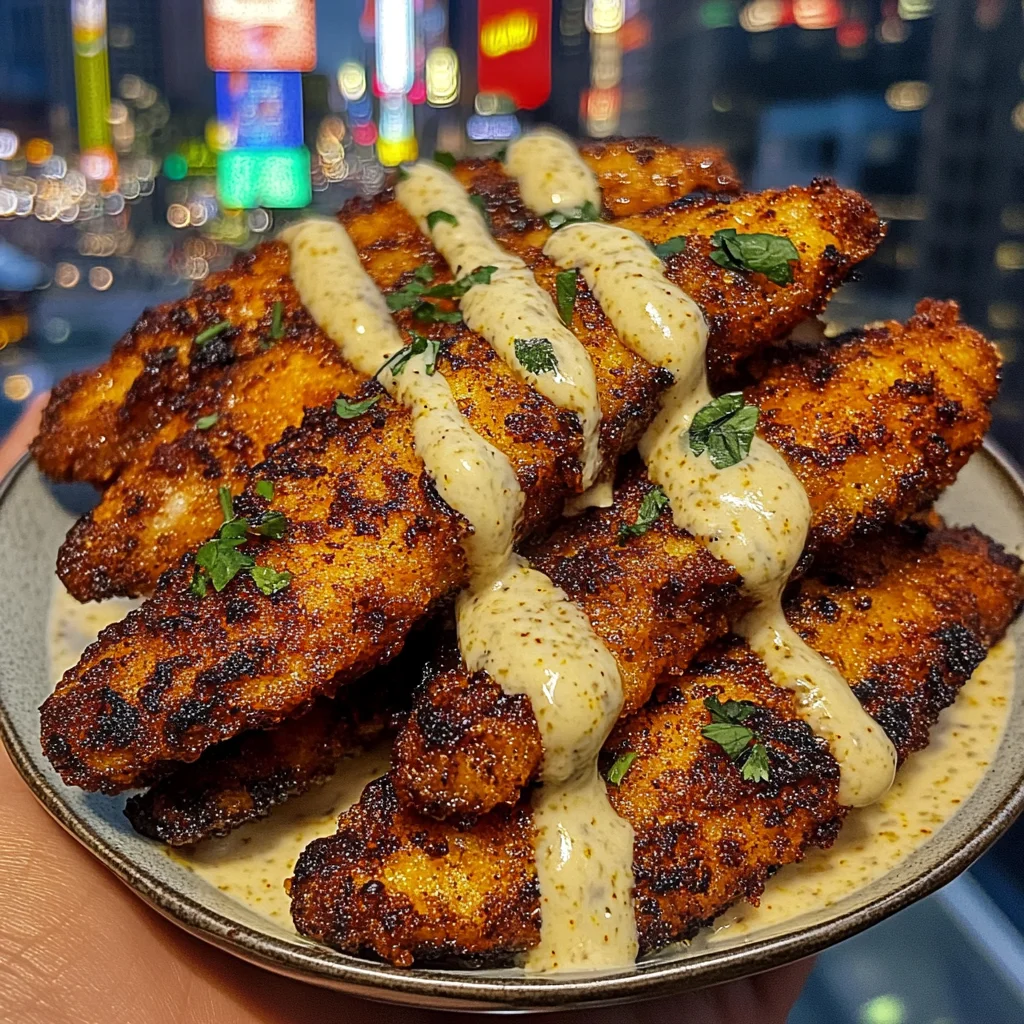 Crispy Cajun Fish Strips with Lemon Ranch