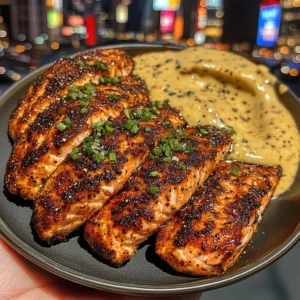 Crispy Cajun Salmon Bites with Lemon Pepper Sauce