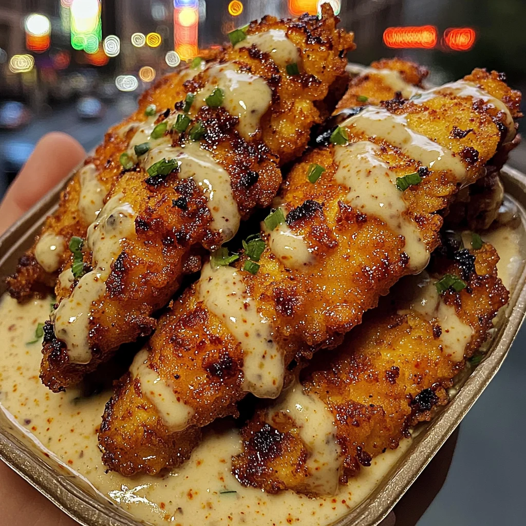 Crispy Honey Butter Chicken Strips with Chili Ranch