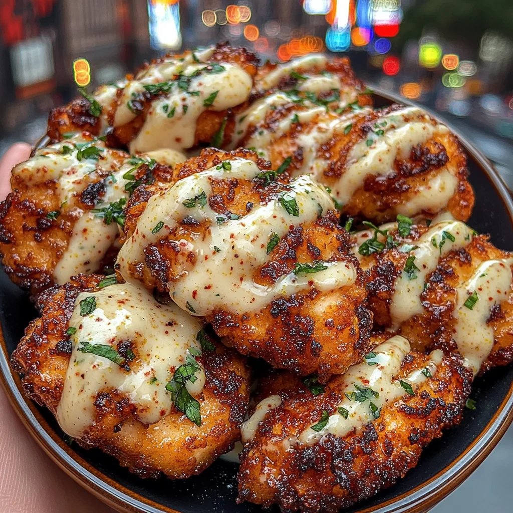 Crispy Lemon Chicken Bites with Garlic Ranch