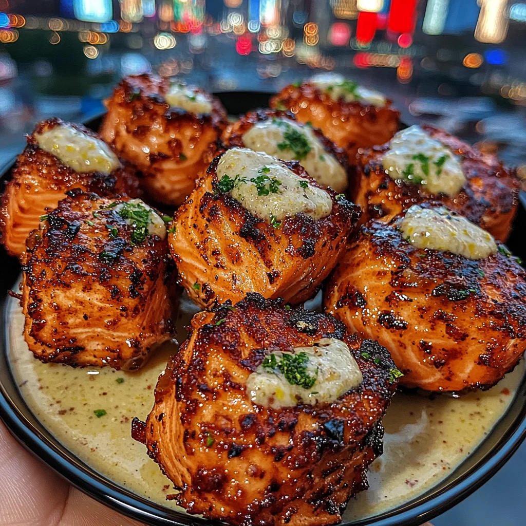 Crispy Lemon Salmon Bites with Zesty Tartar