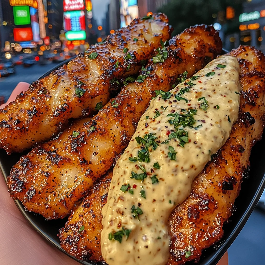Garlic Butter Fish Strips with Zesty Mayo