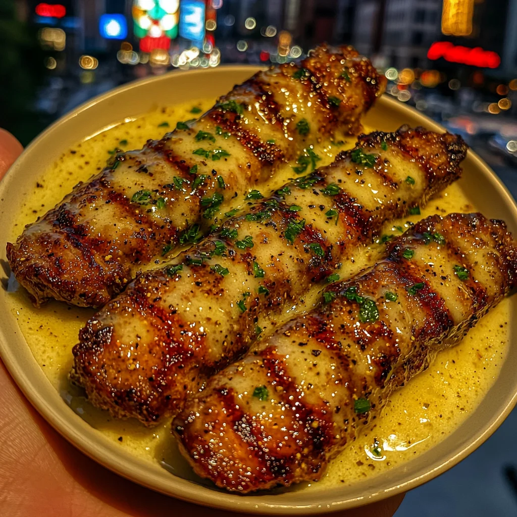 Lemon Butter Steak Strips with Pepper Ranch