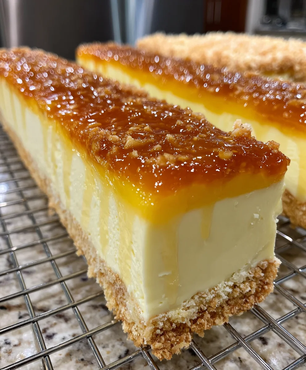 Mango Coconut Cheesecake Bars