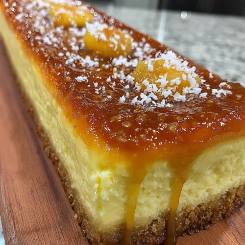 Pineapple Caramel Cheesecake