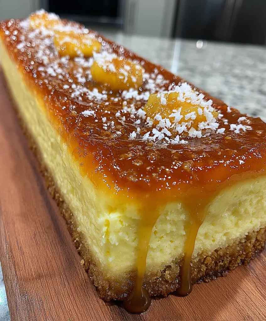 Pineapple Caramel Cheesecake