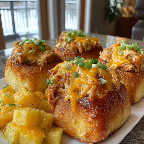 Slow Cooker BBQ Chicken and Cheddar Potatoes