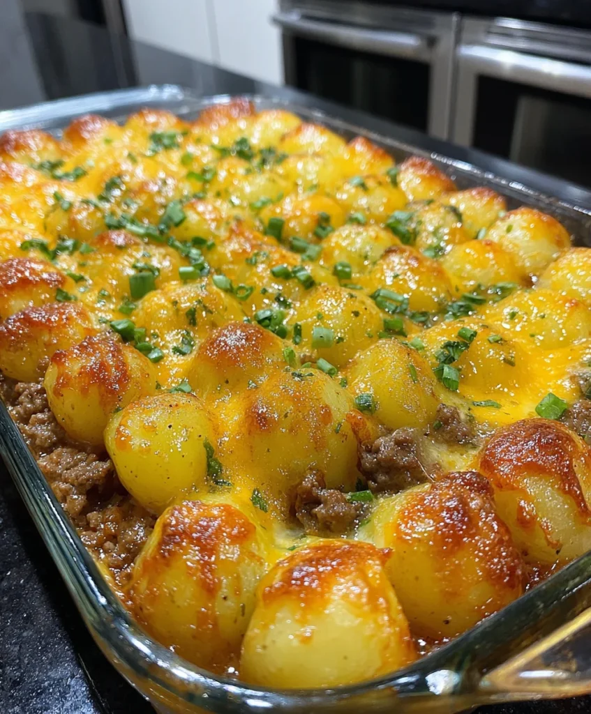 Slow Cooker Beefy Cheesy Potato Bake
