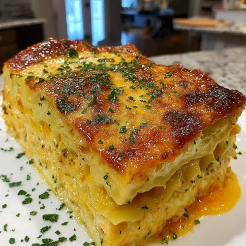 Slow Cooker Cheesy Chicken & Spinach Lasagna