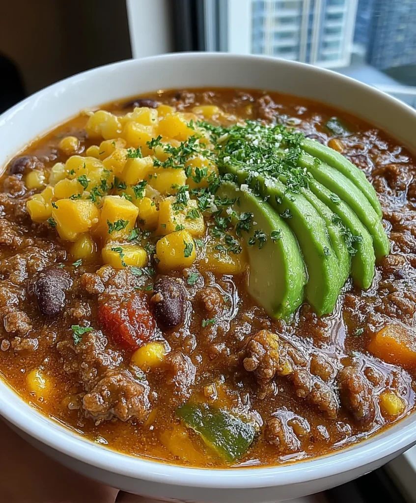 Slow Cooker Chipotle Beef & Black Bean Chili