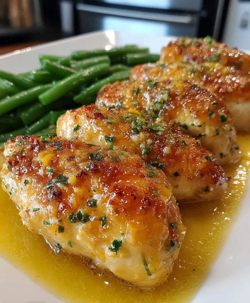 Slow Cooker Garlic Parmesan Chicken & Green Beans
