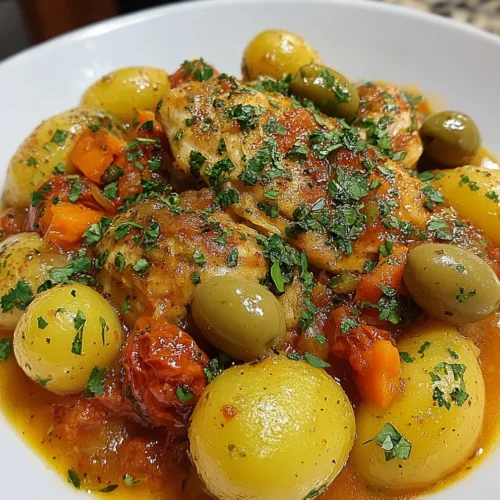 Slow Cooker Mediterranean Chicken & Potatoes