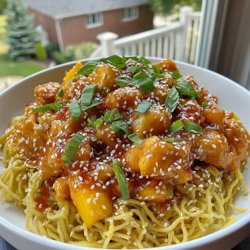 Slow Cooker Sweet Chili Chicken & Noodles