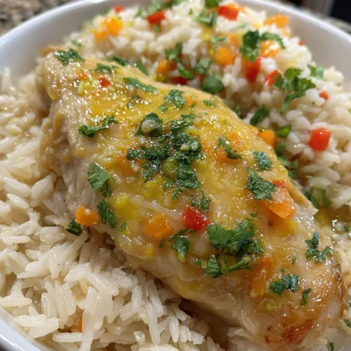 Slow Cooker Thai Coconut Chicken & Rice