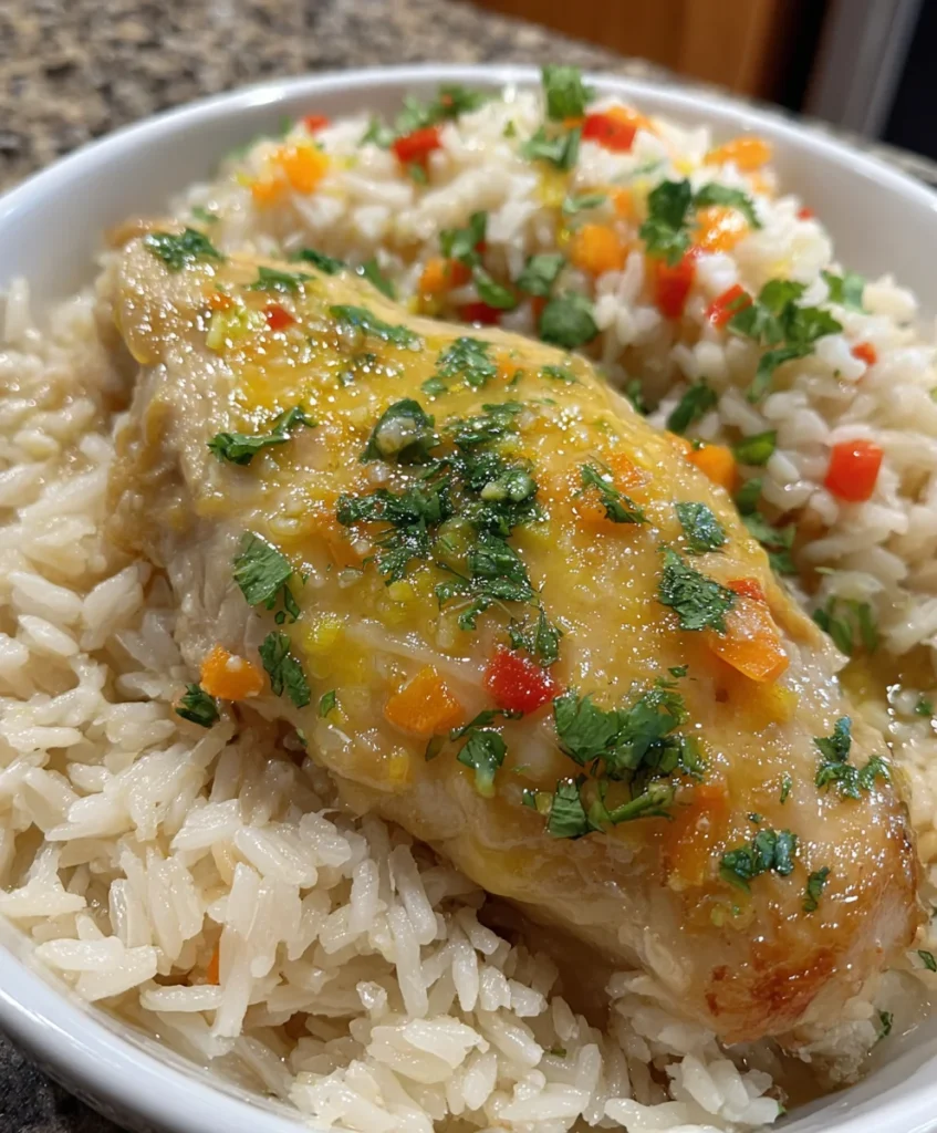 Slow Cooker Thai Coconut Chicken & Rice