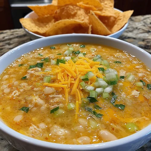 Slow Cooker White Chicken Chili with Beans