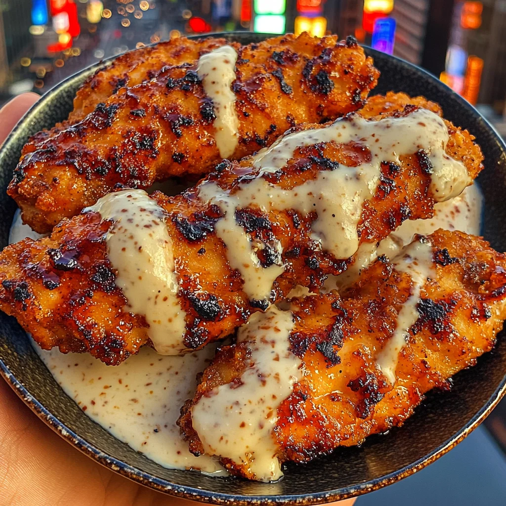 Smoky BBQ Chicken Strips with Buttermilk Ranch
