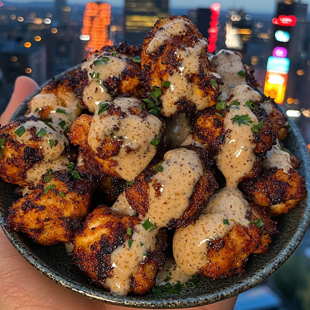 Spicy Cajun Chicken Bites with Cooling Ranch